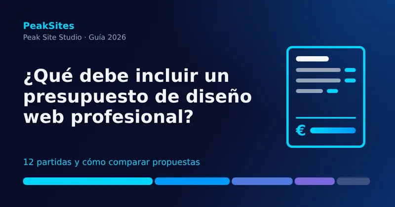 Comparativa de presupuestos de diseño web